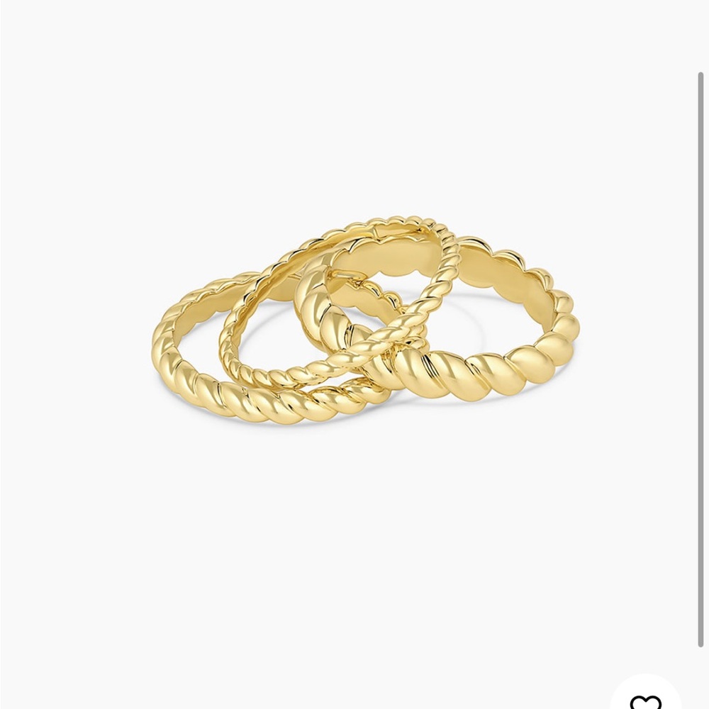 Gorjana Crew Ring Set Size 7
